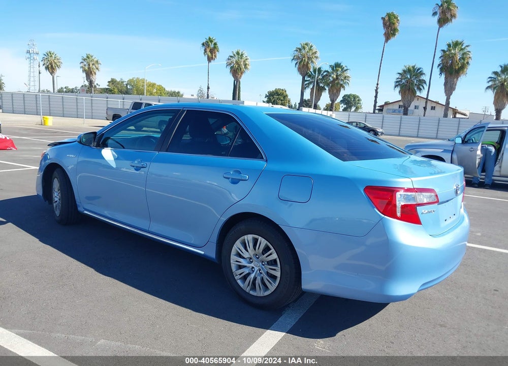 2013 TOYOTA CAMRY HYBRID LE VIN: 4T1BD1FK0DU078705