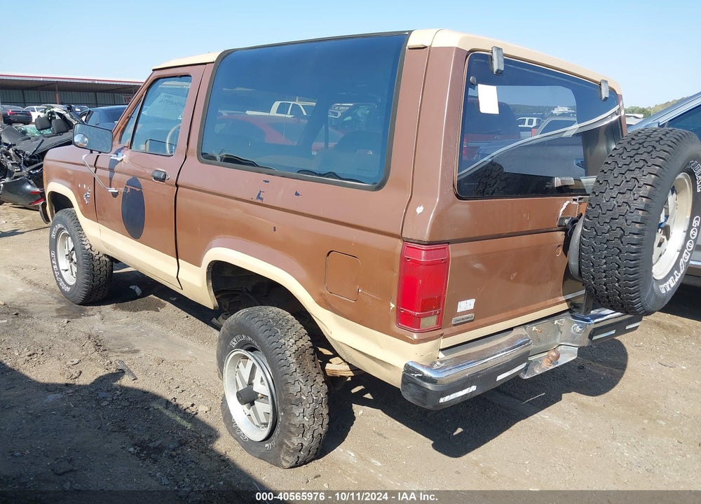 1987 FORD BRONCO II VIN: 1FMCU12TXHUB26705