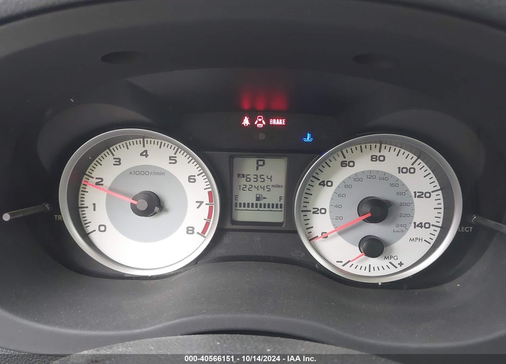 2013 SUBARU IMPREZA 2.0I VIN: JF1GJAA65DH033013