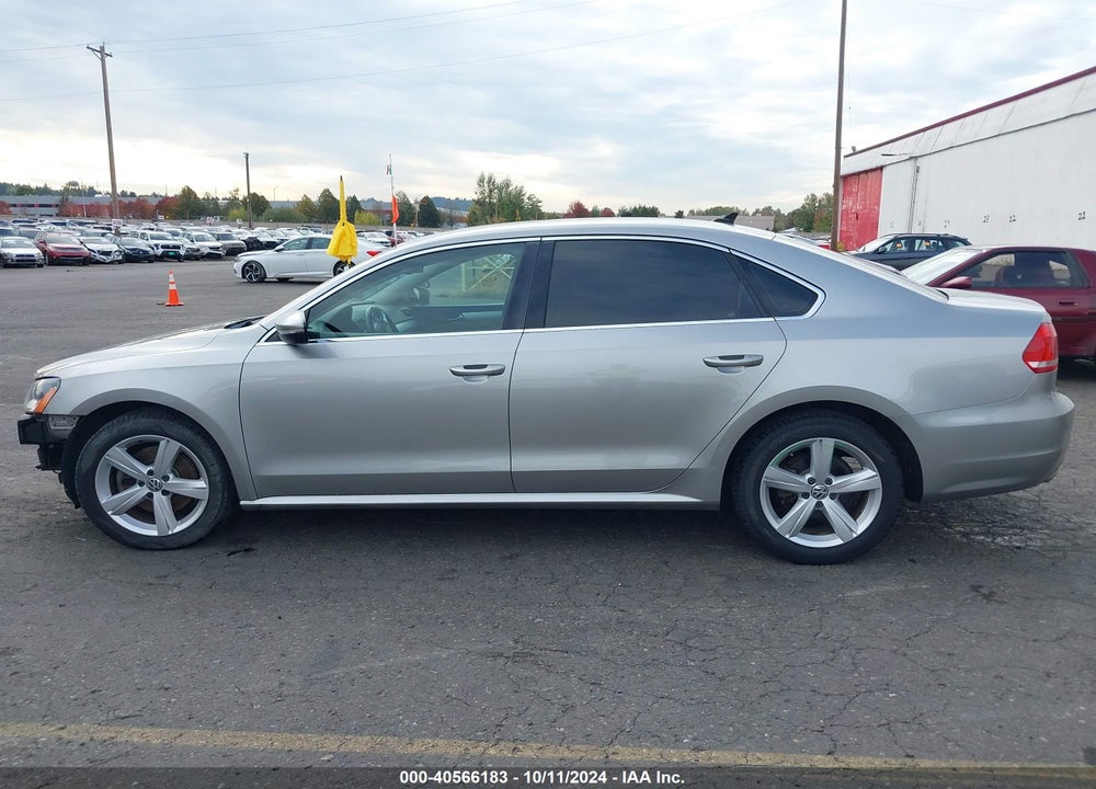 2012 VOLKSWAGEN PASSAT 2.5L SE VIN: 1VWBP7A36CC043926
