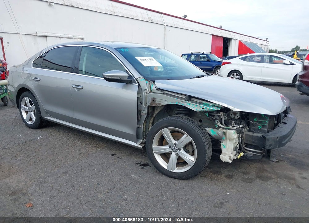 2012 VOLKSWAGEN PASSAT 2.5L SE VIN: 1VWBP7A36CC043926