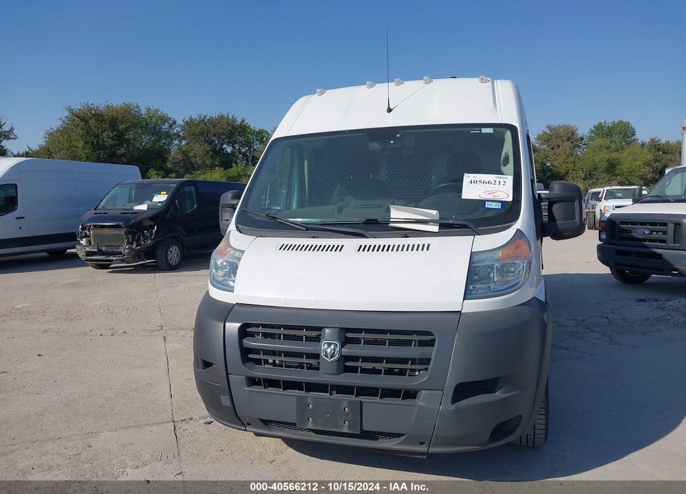 2018 RAM PROMASTER 2500 HIGH ROOF 159 WB VIN: 3C6TRVDG6JE140156