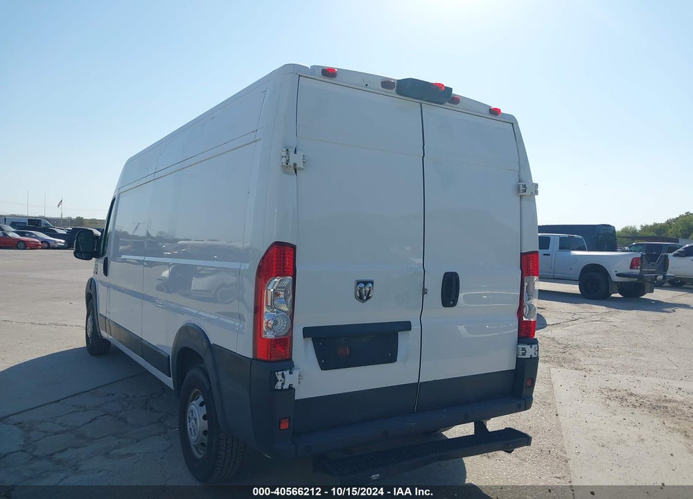 2018 RAM PROMASTER 2500 HIGH ROOF 159 WB VIN: 3C6TRVDG6JE140156