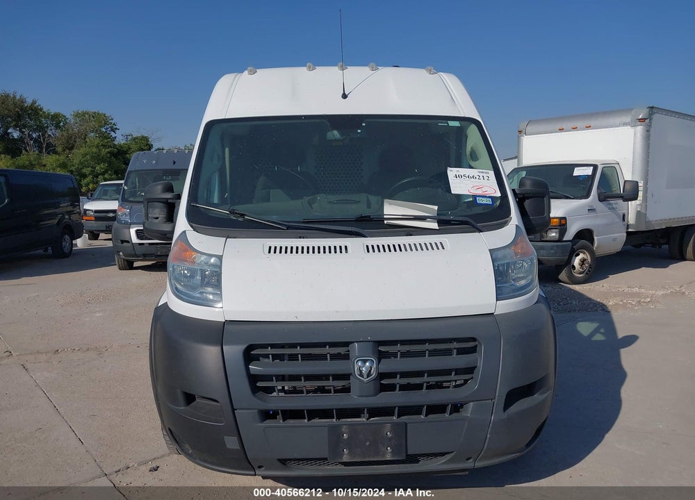 2018 RAM PROMASTER 2500 HIGH ROOF 159 WB VIN: 3C6TRVDG6JE140156