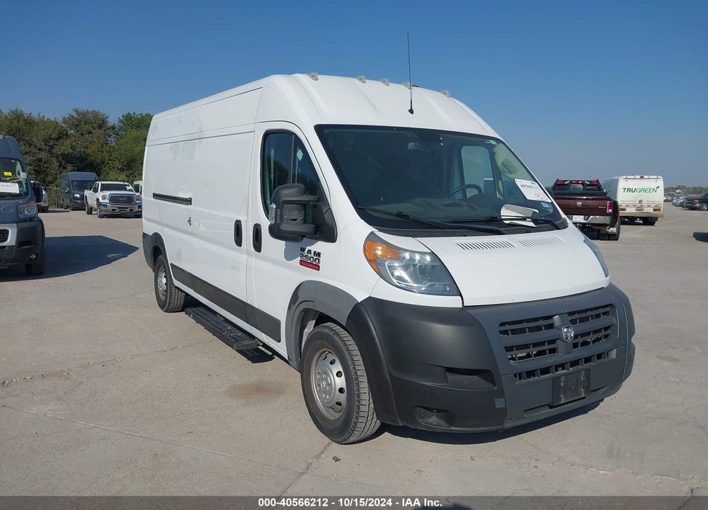 2018 RAM PROMASTER 2500 HIGH ROOF 159 WB VIN: 3C6TRVDG6JE140156