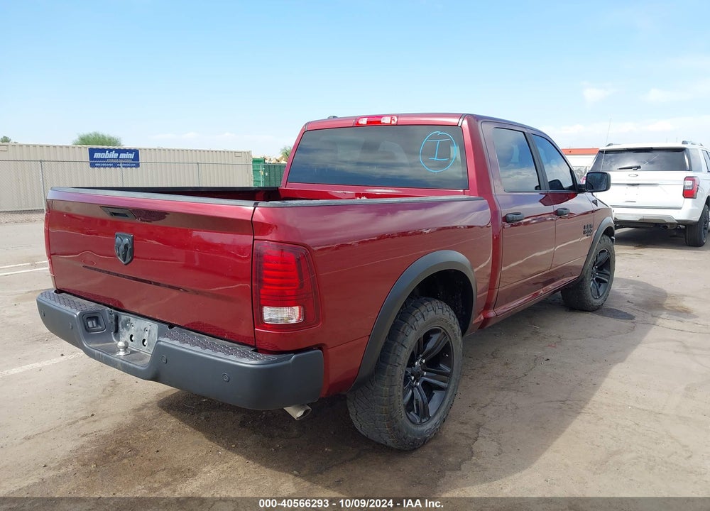 2024 RAM 1500 CLASSIC WARLOCK 4X2 5'7 BOX VIN: 1C6RR6LGXRS123810