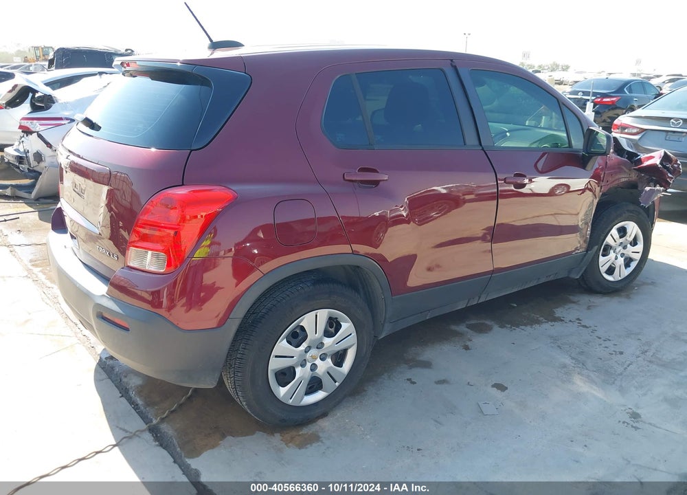 2016 CHEVROLET TRAX 1LS VIN: 3GNCJKSB9GL262754