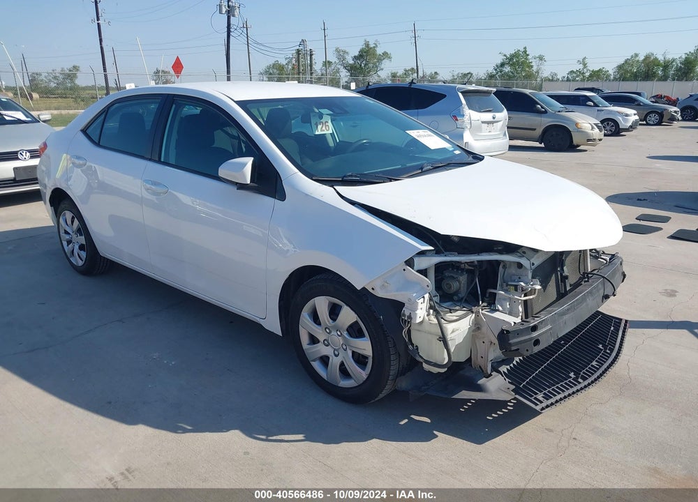2018 TOYOTA COROLLA LE VIN: 2T1BURHE5JC070778