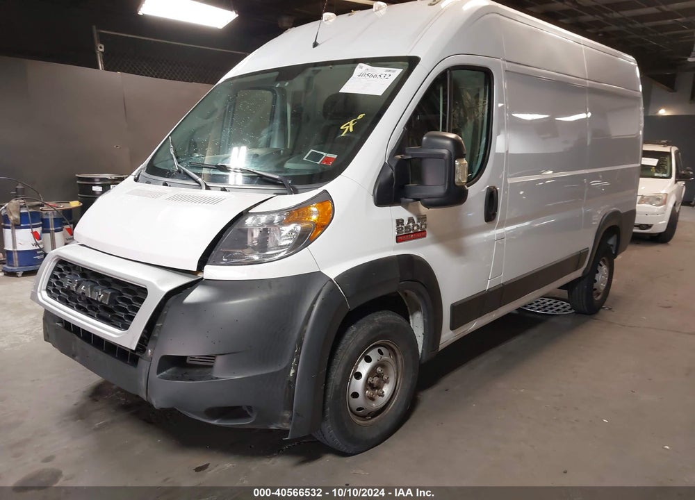2019 RAM PROMASTER 2500 HIGH ROOF 136 WB VIN: 3C6TRVCG1KE539382