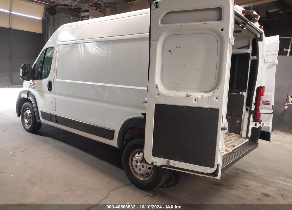 2019 RAM PROMASTER 2500 HIGH ROOF 136 WB VIN: 3C6TRVCG1KE539382