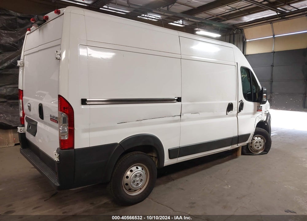 2019 RAM PROMASTER 2500 HIGH ROOF 136 WB VIN: 3C6TRVCG1KE539382