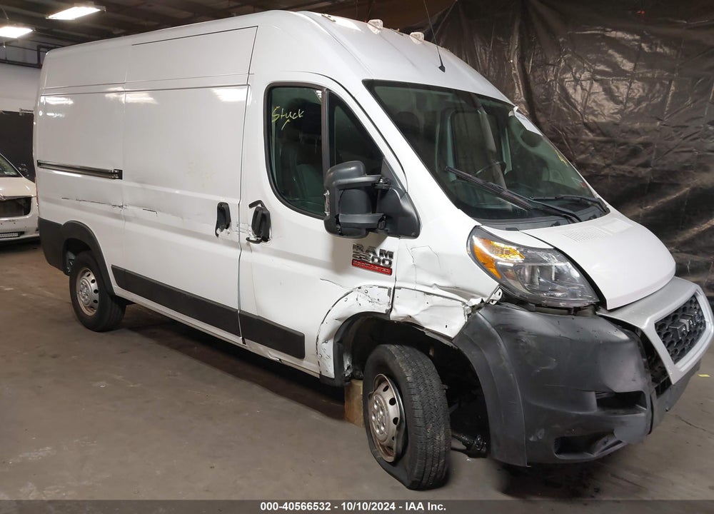2019 RAM PROMASTER 2500 HIGH ROOF 136 WB VIN: 3C6TRVCG1KE539382