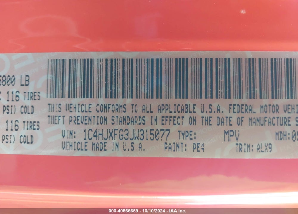 2018 JEEP WRANGLER UNLIMITED RUBICON 4X4 VIN: 1C4HJXFG3JW315077
