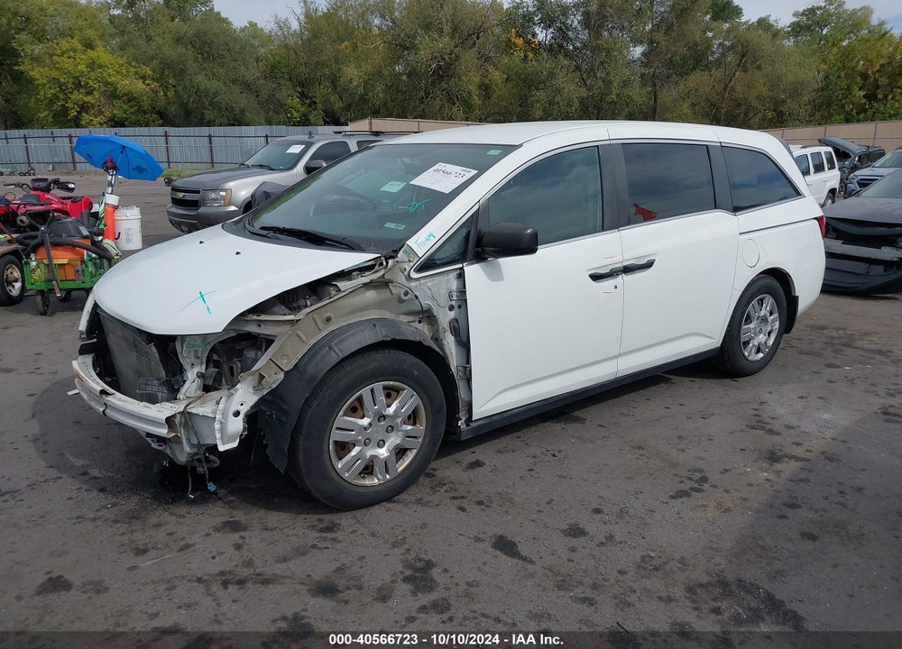 2013 HONDA ODYSSEY LX VIN: 5FNRL5H27DB082317