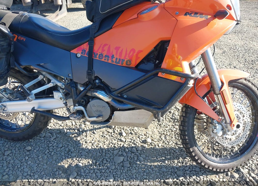 2007 KTM 950 ADVENTURE VIN: VBKVA44077M935960