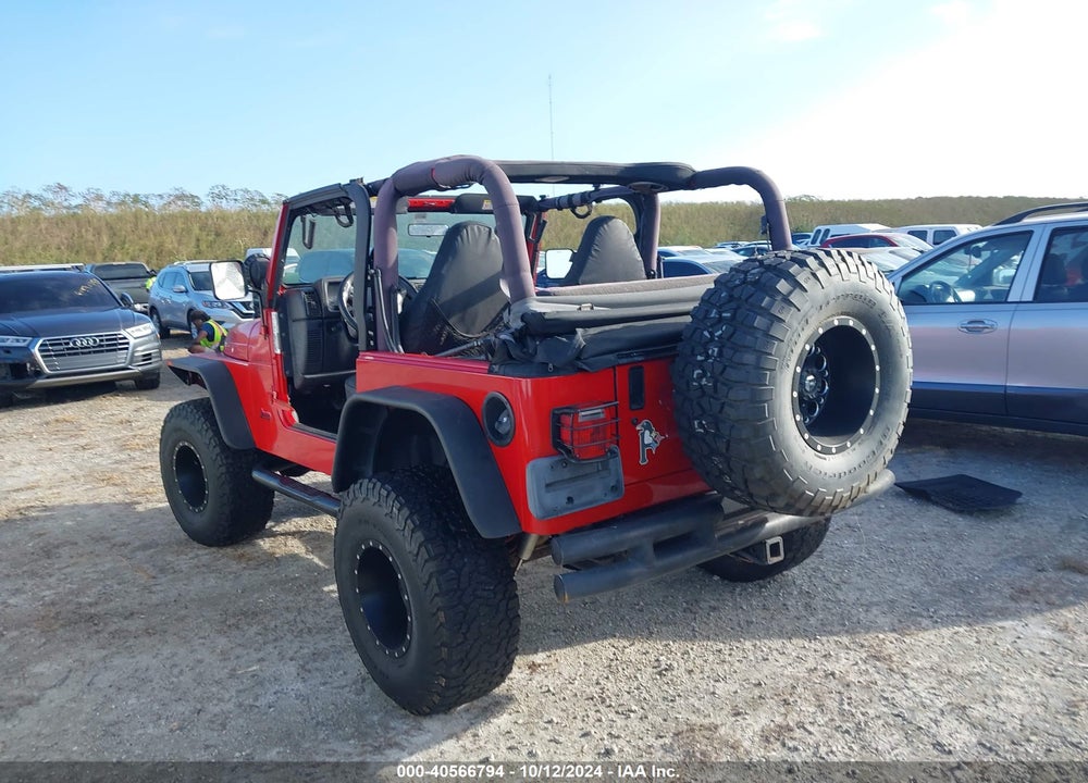 2000 JEEP WRANGLER SPORT VIN: 1J4FA49S7YP780742