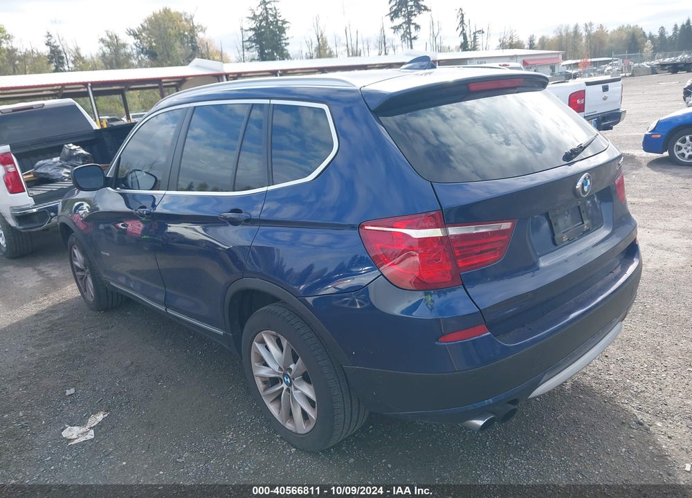 2013 BMW X3 XDRIVE28I VIN: 5UXWX9C53D0A14001