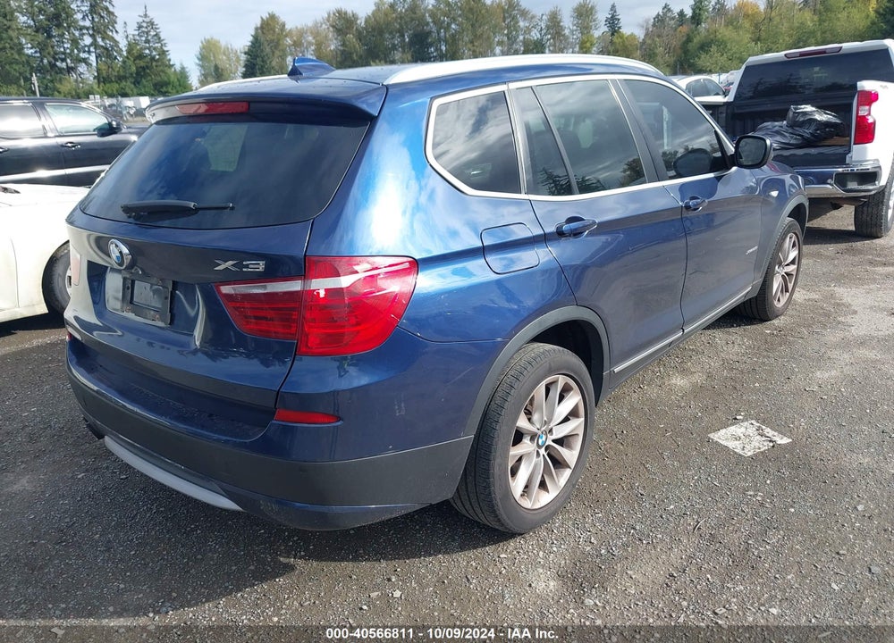 2013 BMW X3 XDRIVE28I VIN: 5UXWX9C53D0A14001