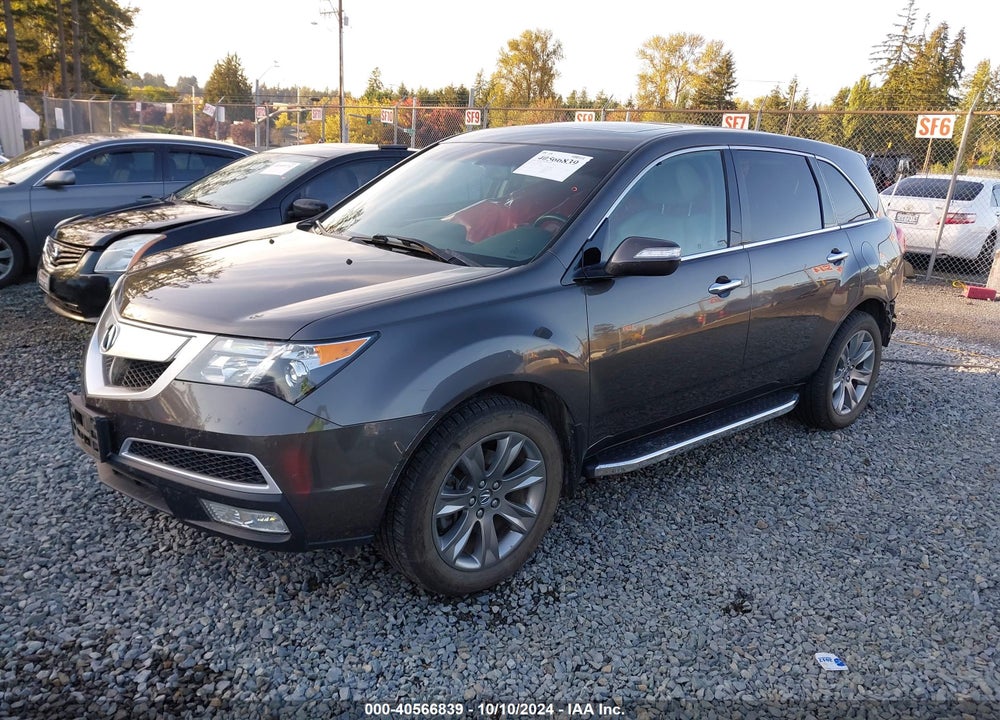 2011 ACURA MDX ADVANCE PACKAGE VIN: 2HNYD2H75BH547990