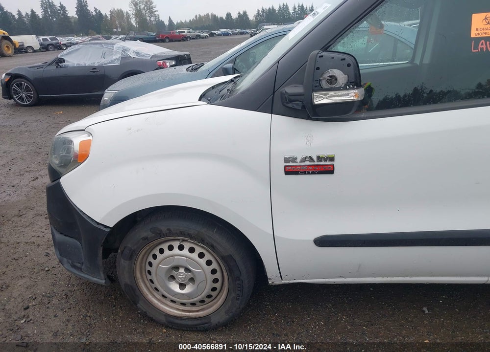 2015 RAM PROMASTER CITY TRADESMAN VIN: ZFBERFATXF6A22459