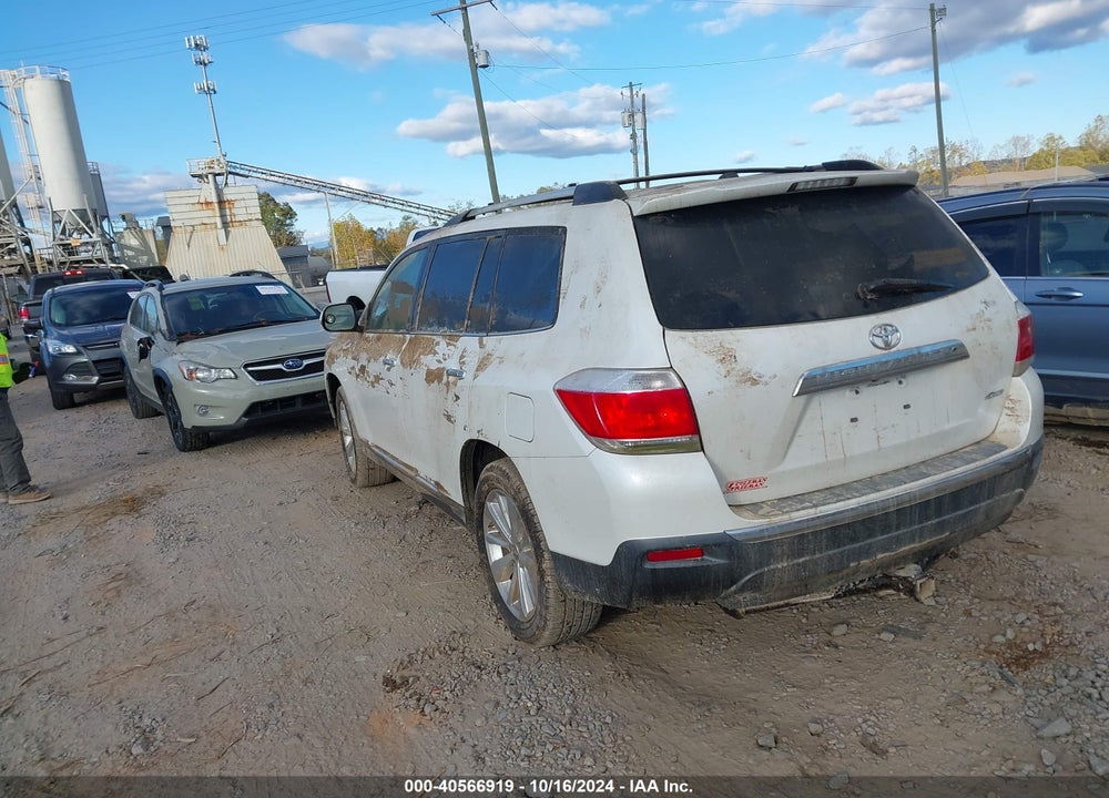 2012 TOYOTA HIGHLANDER LIMITED V6 VIN: 5TDDK3EH0CS165494