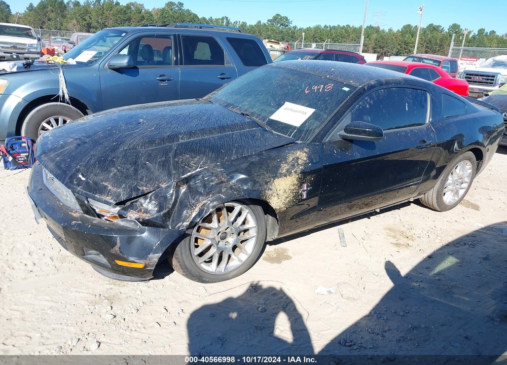 2012 FORD MUSTANG V6 PREMIUM VIN: 1ZVBP8AM4C5280319