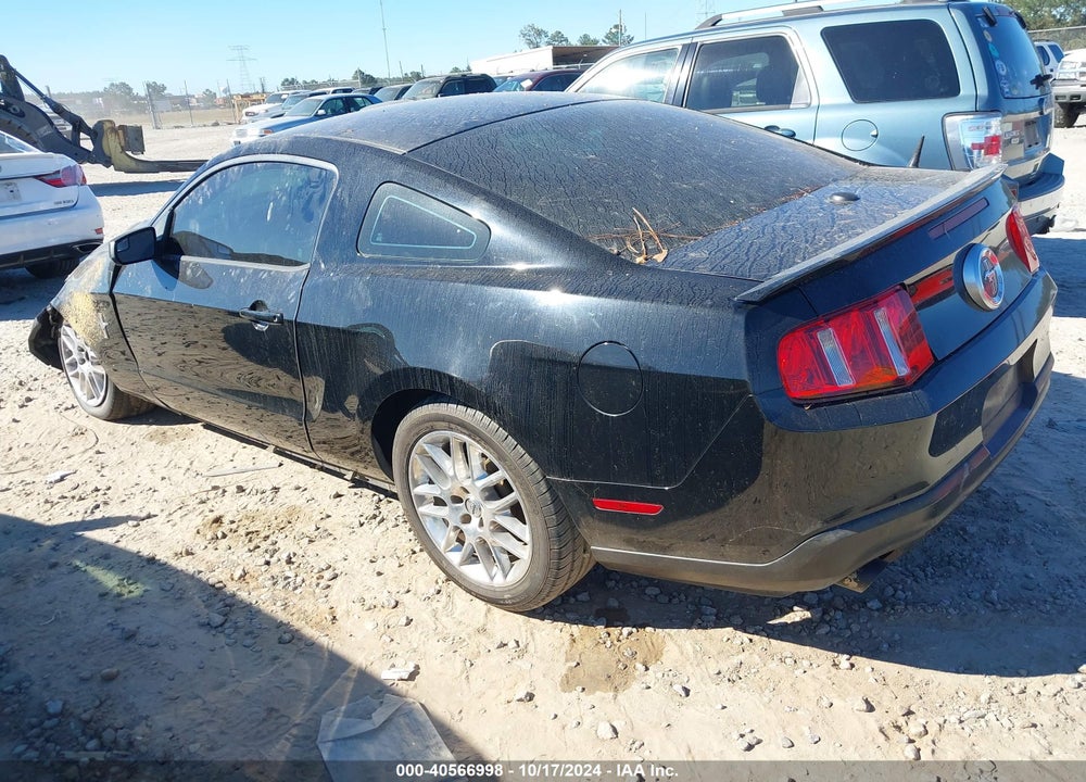 2012 FORD MUSTANG V6 PREMIUM VIN: 1ZVBP8AM4C5280319