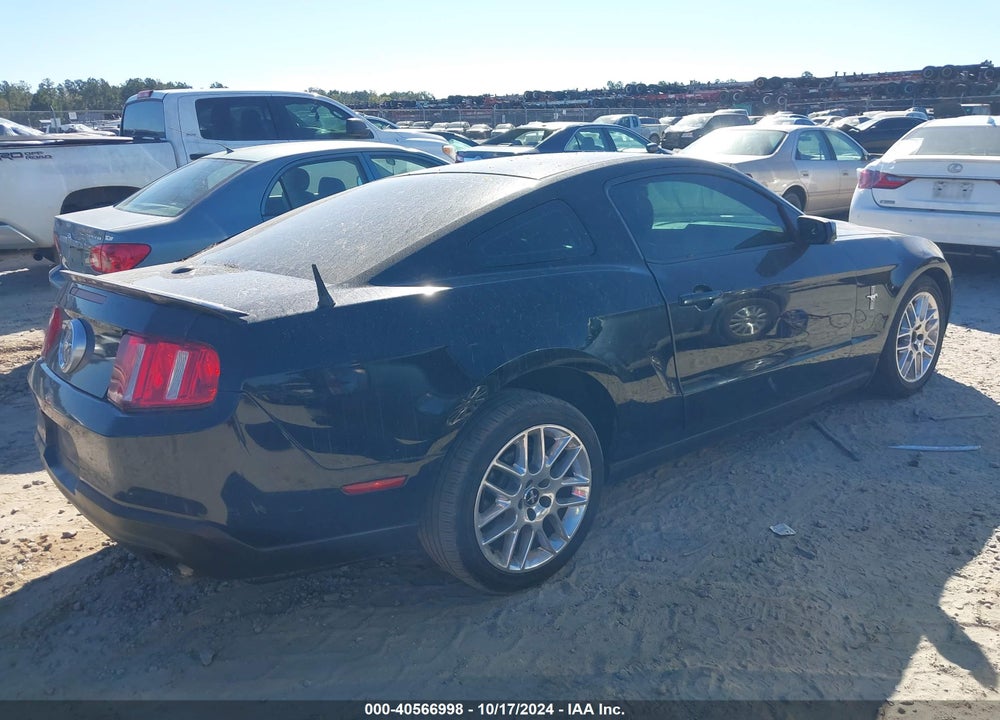 2012 FORD MUSTANG V6 PREMIUM VIN: 1ZVBP8AM4C5280319