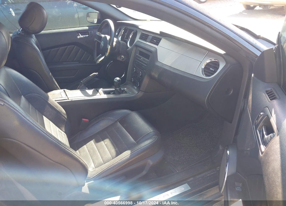 2012 FORD MUSTANG V6 PREMIUM VIN: 1ZVBP8AM4C5280319