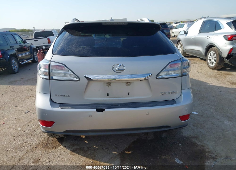 2012 LEXUS RX 350 VIN: 2T2ZK1BA0CC066289
