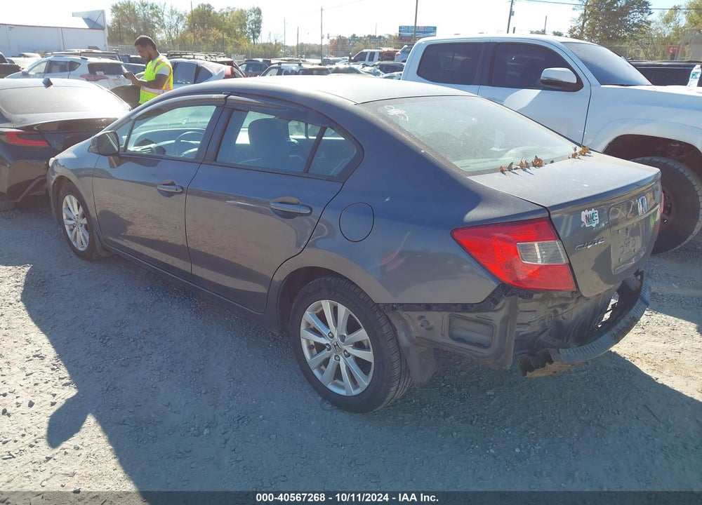 2012 HONDA CIVIC VIN: 2HGFB2F91CH550153