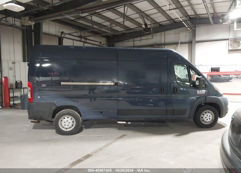 2019 RAM PROMASTER 2500 HIGH ROOF 159 WB VIN: 3C6TRVDG8KE520780