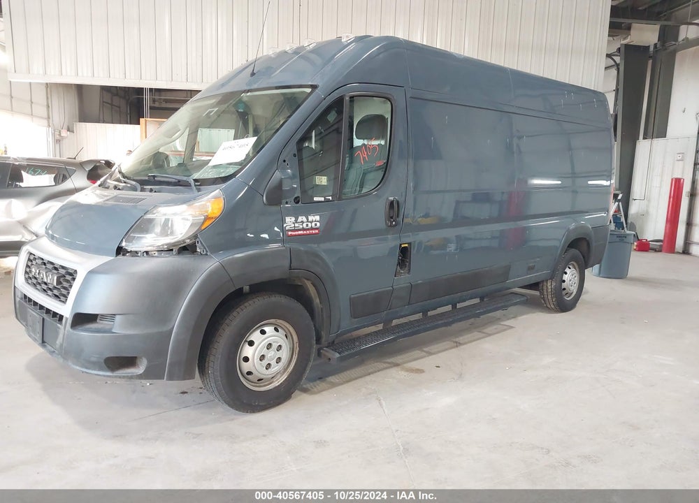 2019 RAM PROMASTER 2500 HIGH ROOF 159 WB VIN: 3C6TRVDG8KE520780