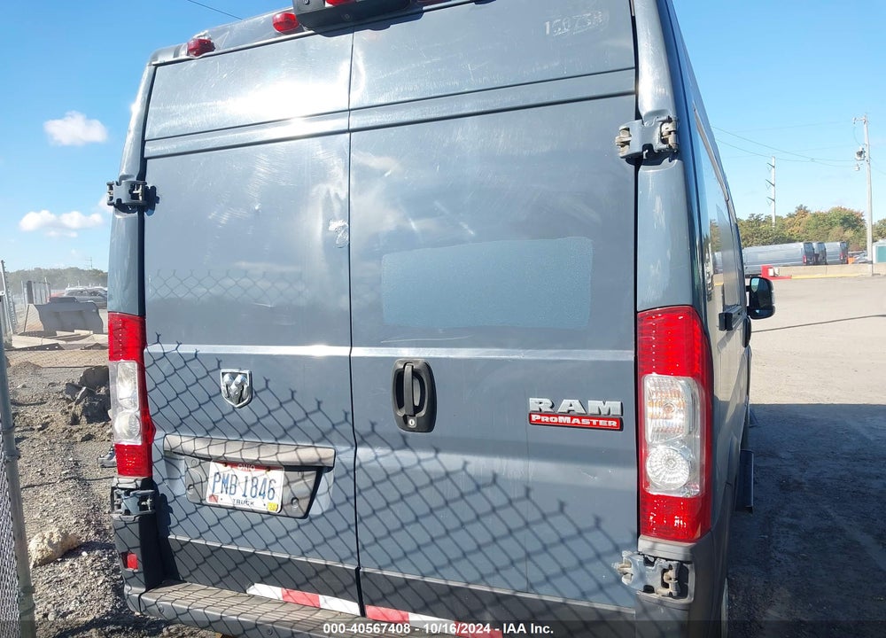 2019 RAM PROMASTER 2500 HIGH ROOF 159 WB VIN: 3C6TRVDG4KE516998