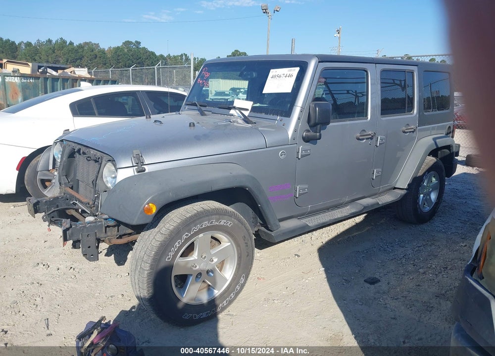 2014 JEEP WRANGLER UNLIMITED SPORT VIN: 1C4HJWDG6EL264033
