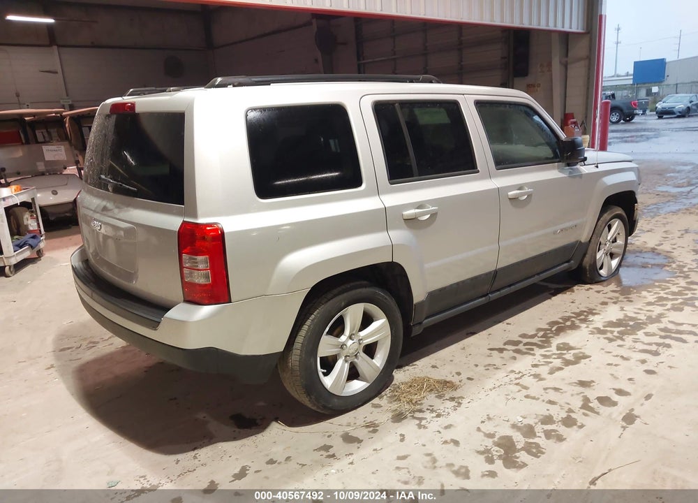 2012 JEEP PATRIOT LATITUDE VIN: 1C4NJPFA1CD639674