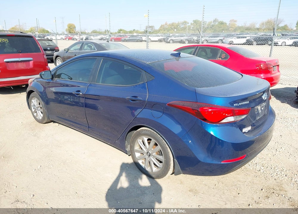 2016 HYUNDAI ELANTRA SE VIN: 5NPDH4AE5GH715574