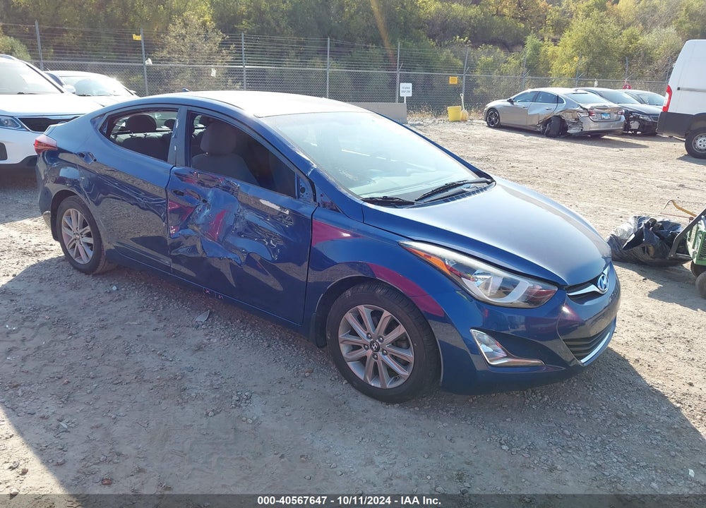 2016 HYUNDAI ELANTRA SE VIN: 5NPDH4AE5GH715574