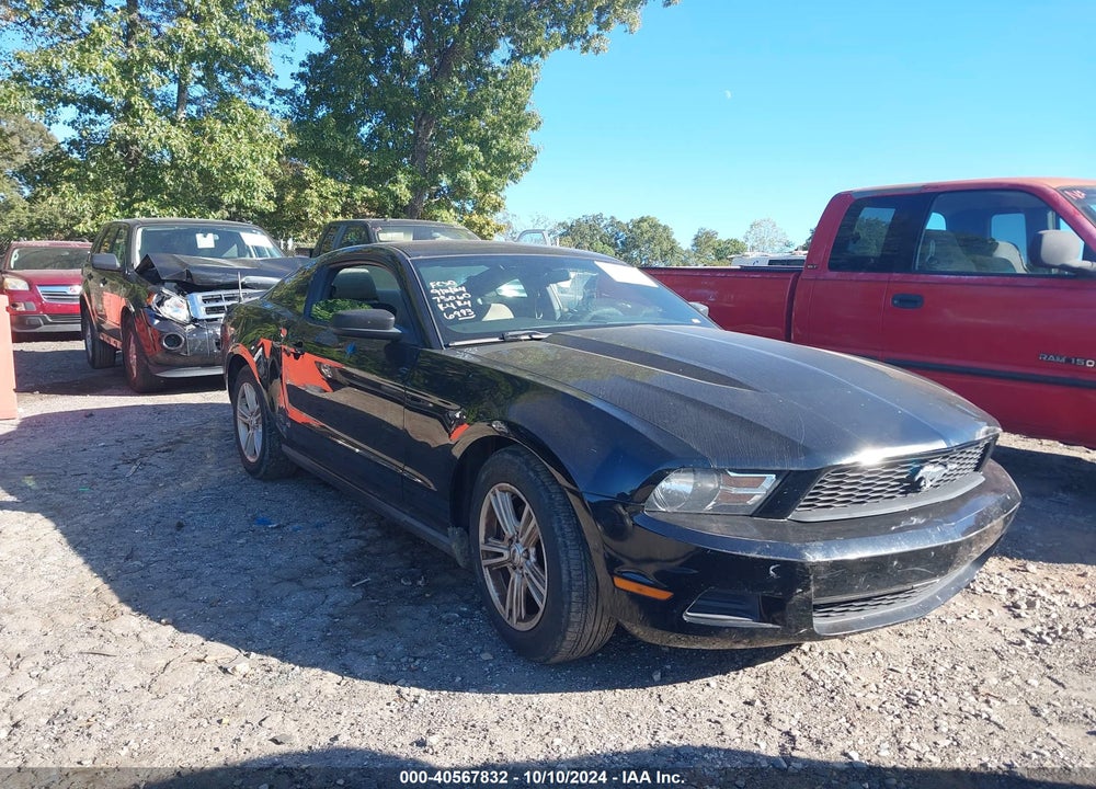 2012 FORD MUSTANG V6 VIN: 1ZVBP8AM9C5276993