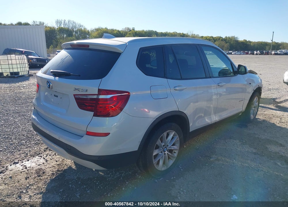 2016 BMW X3 XDRIVE28D VIN: 5UXWY3C59G0N88808
