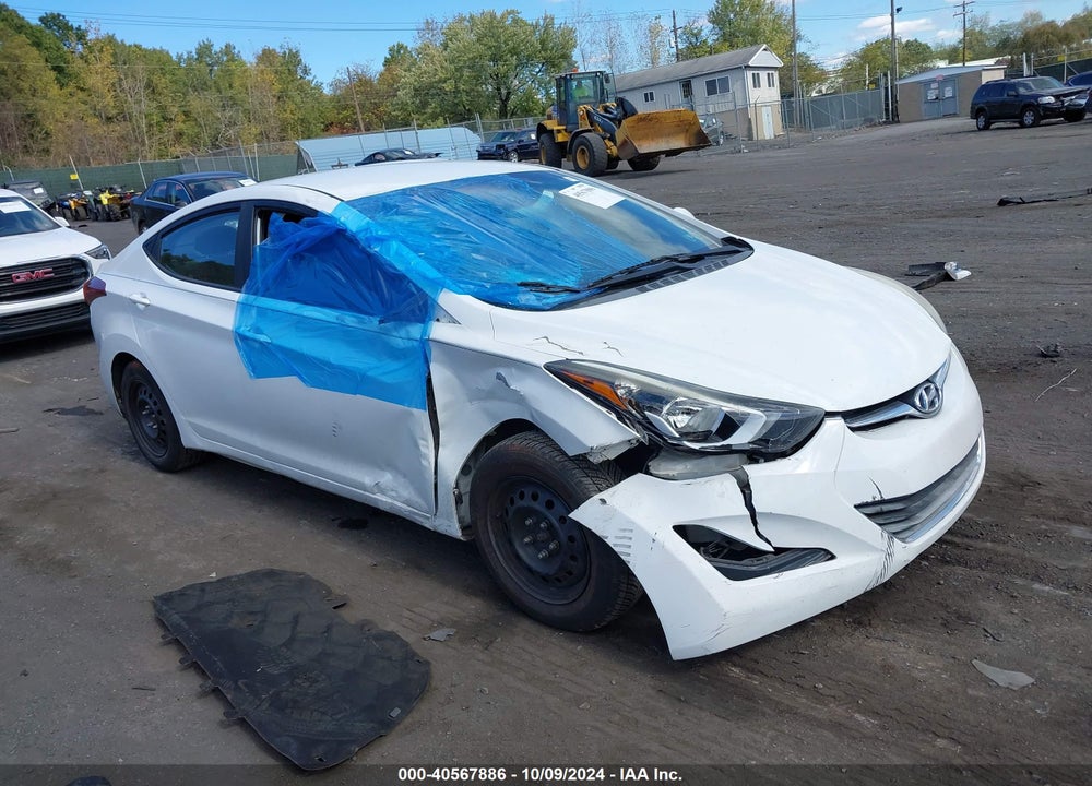 2016 HYUNDAI ELANTRA SE VIN: 5NPDH4AEXGH756458