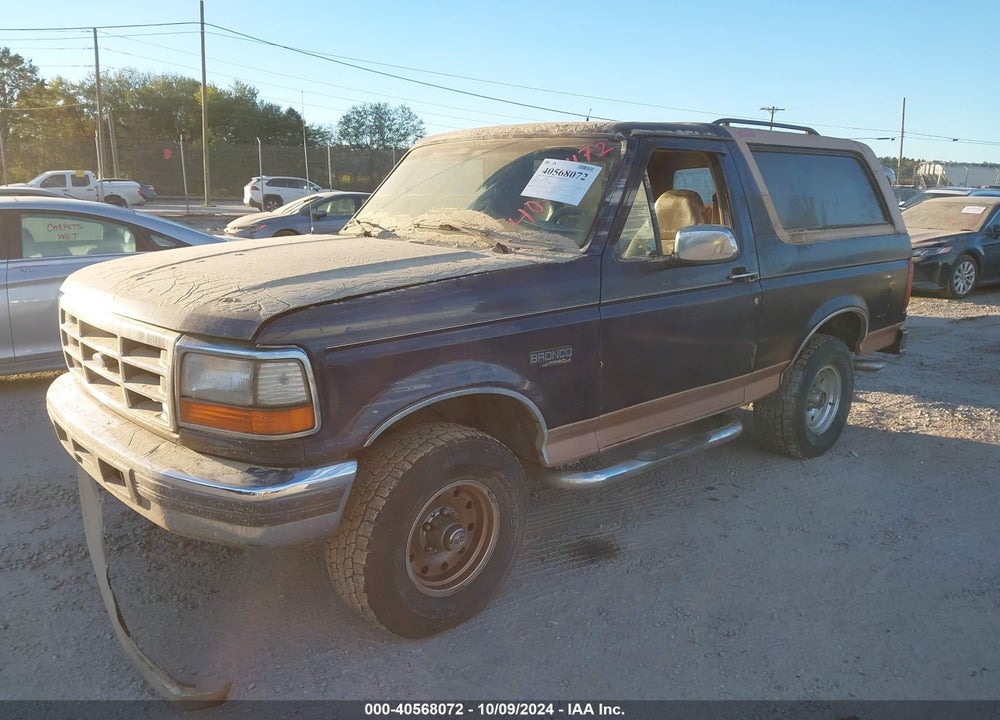 1995 FORD BRONCO U100 VIN: 1FMEU15H1SLB58715
