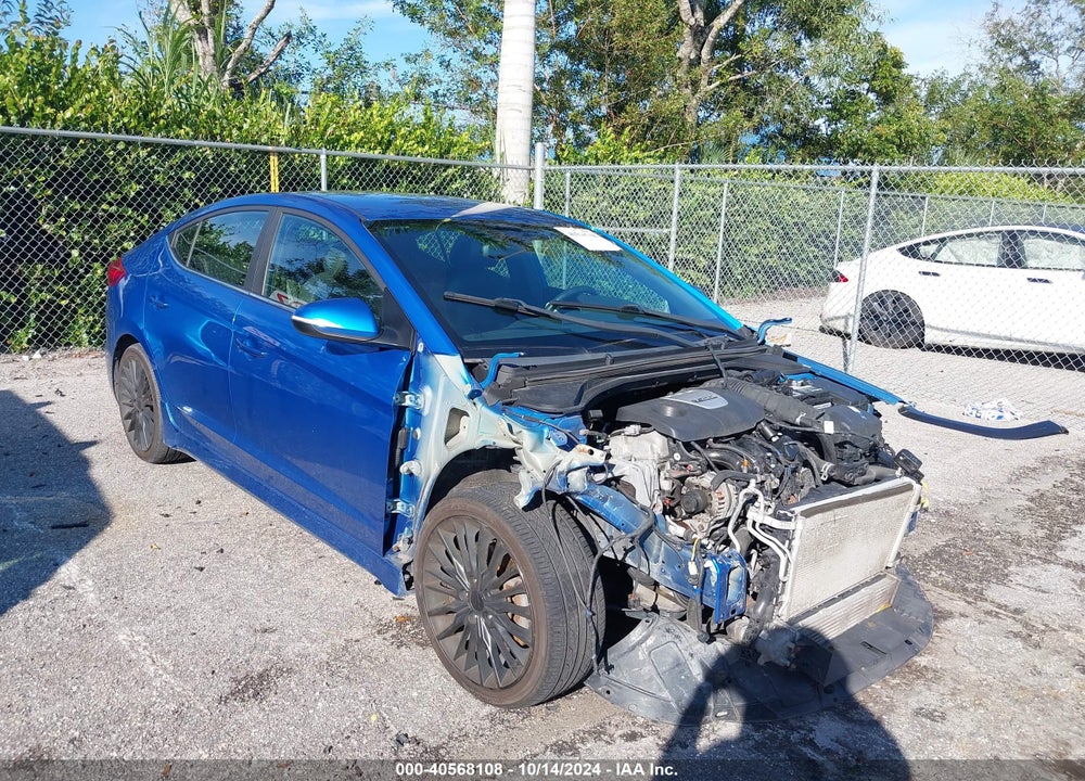 2017 HYUNDAI ELANTRA SPORT VIN: KMHD04LB2HU365382