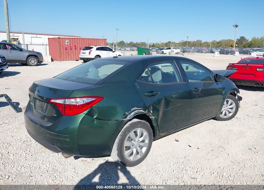 2016 TOYOTA COROLLA LE VIN: 2T1BURHE3GC710706