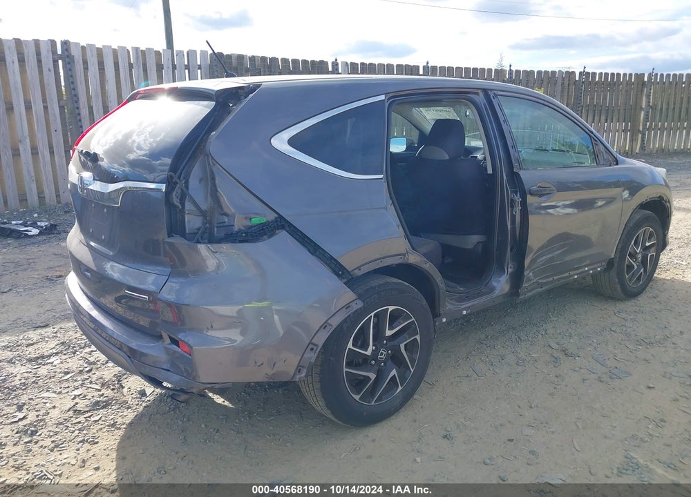 2016 HONDA CR-V SE VIN: 2HKRM3H41GH558666