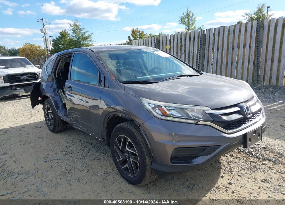 2016 HONDA CR-V SE VIN: 2HKRM3H41GH558666