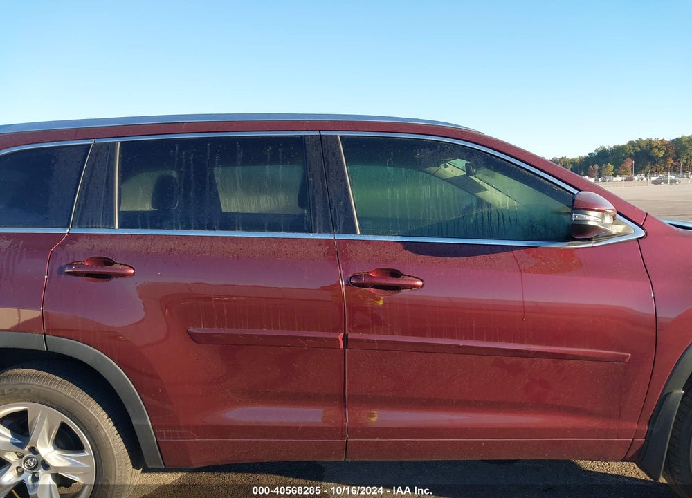 2019 TOYOTA HIGHLANDER LIMITED VIN: 5TDDZRFH7KS946296
