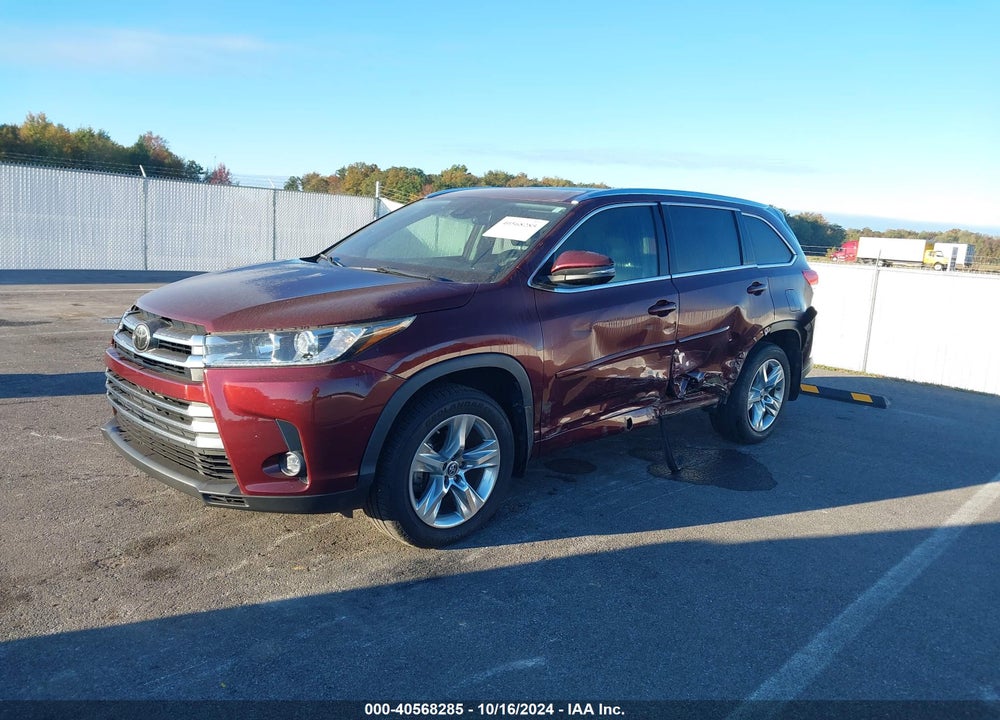2019 TOYOTA HIGHLANDER LIMITED VIN: 5TDDZRFH7KS946296