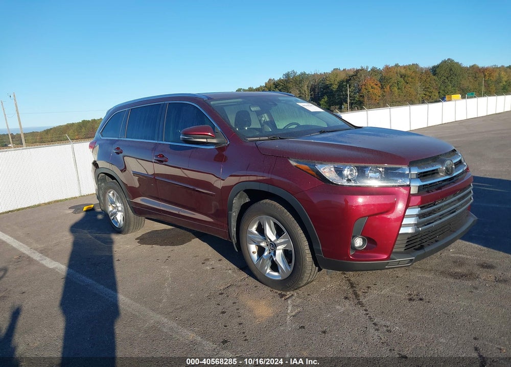 2019 TOYOTA HIGHLANDER LIMITED VIN: 5TDDZRFH7KS946296