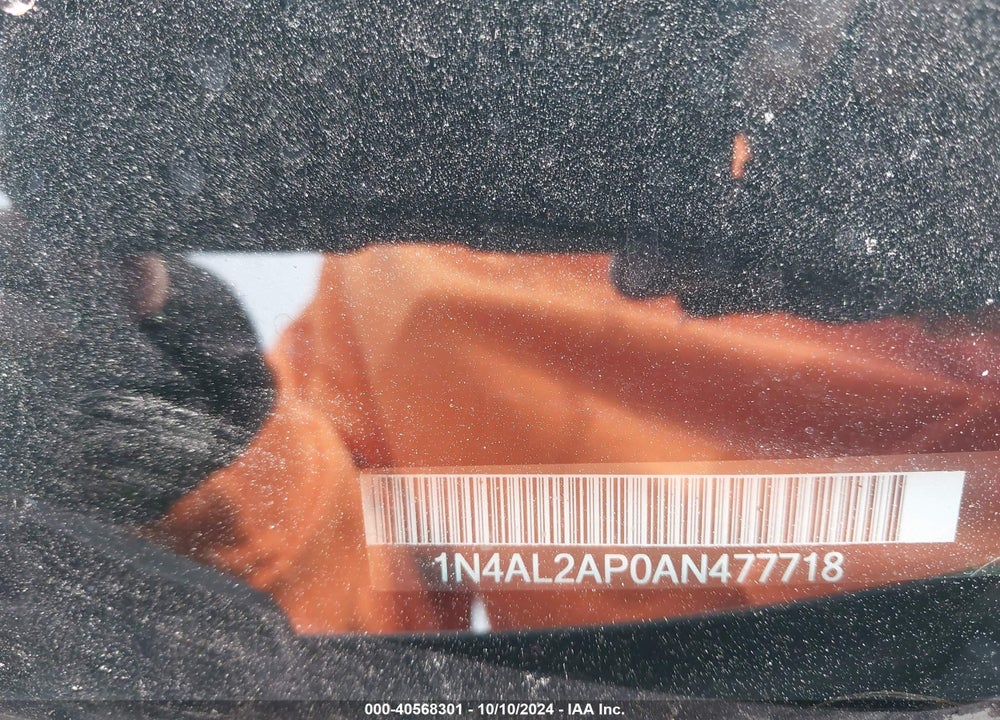 2010 NISSAN ALTIMA 2.5 S VIN: 1N4AL2AP0AN477718